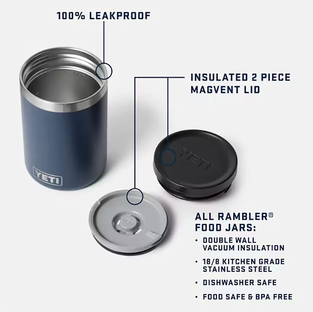 YETI® 16 oz. Rambler® Insulated Food Jar - White | Shop.Deere.com